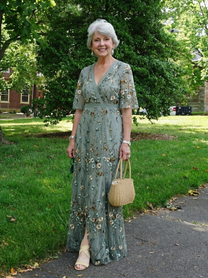 ELSIE | V-NECK FLORAL DRESS