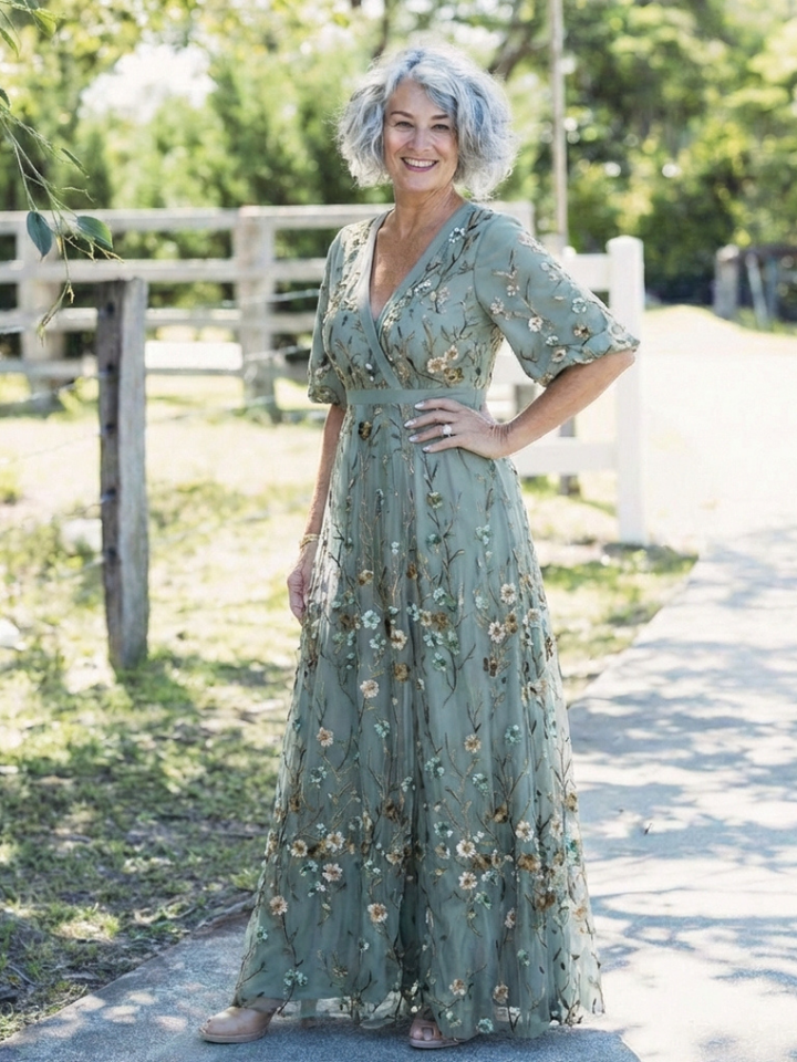 ELSIE | V-NECK FLORAL DRESS
