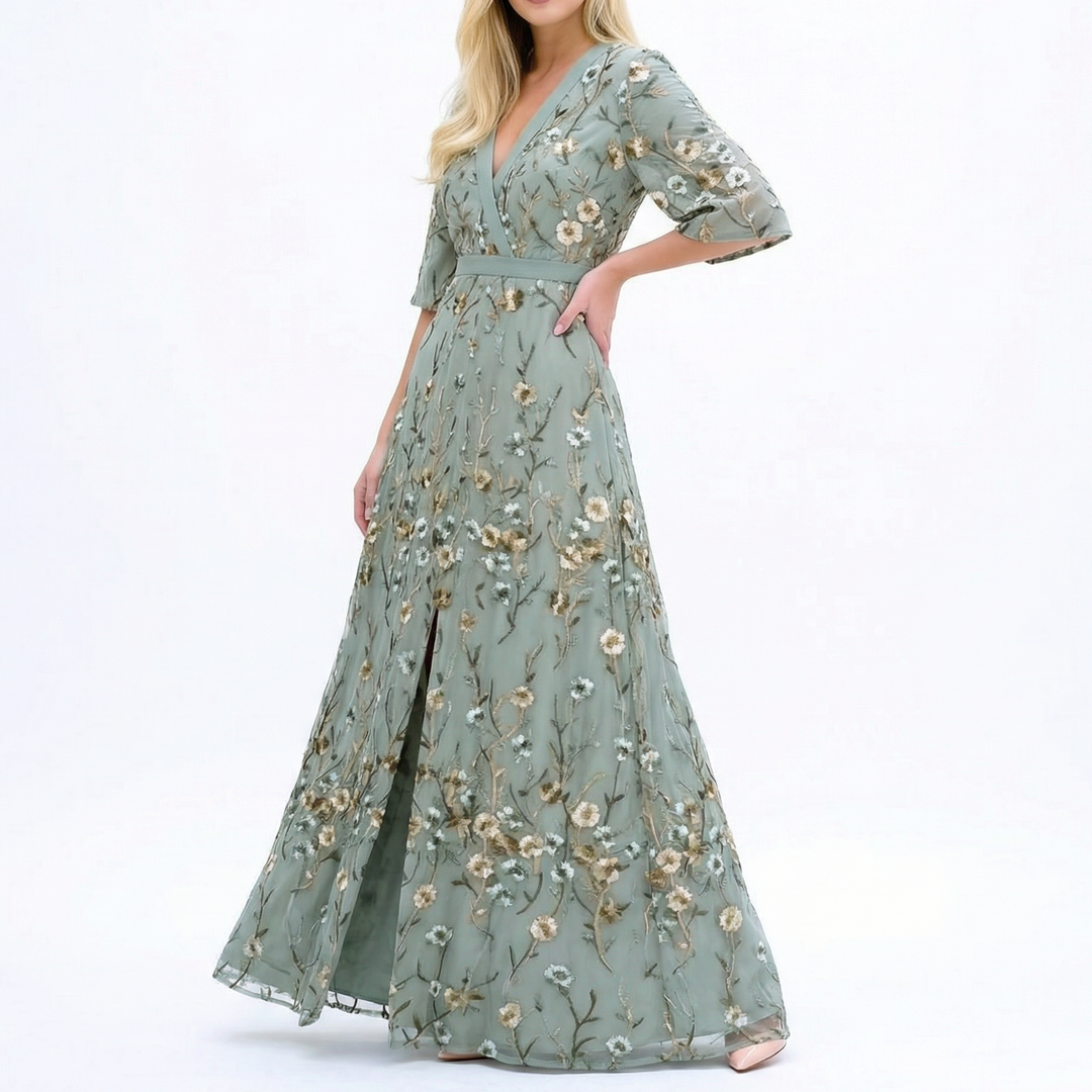 MARISA | ELEGANT FLORAL DRESS