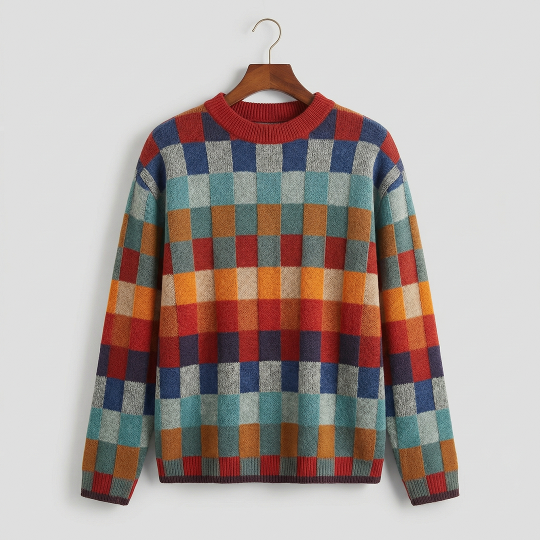 EMMA | CHECKED MERINO JUMPER