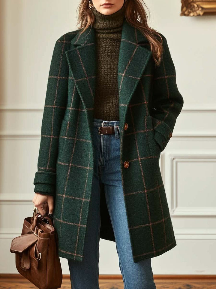 CORALIE | CHECKERED COAT