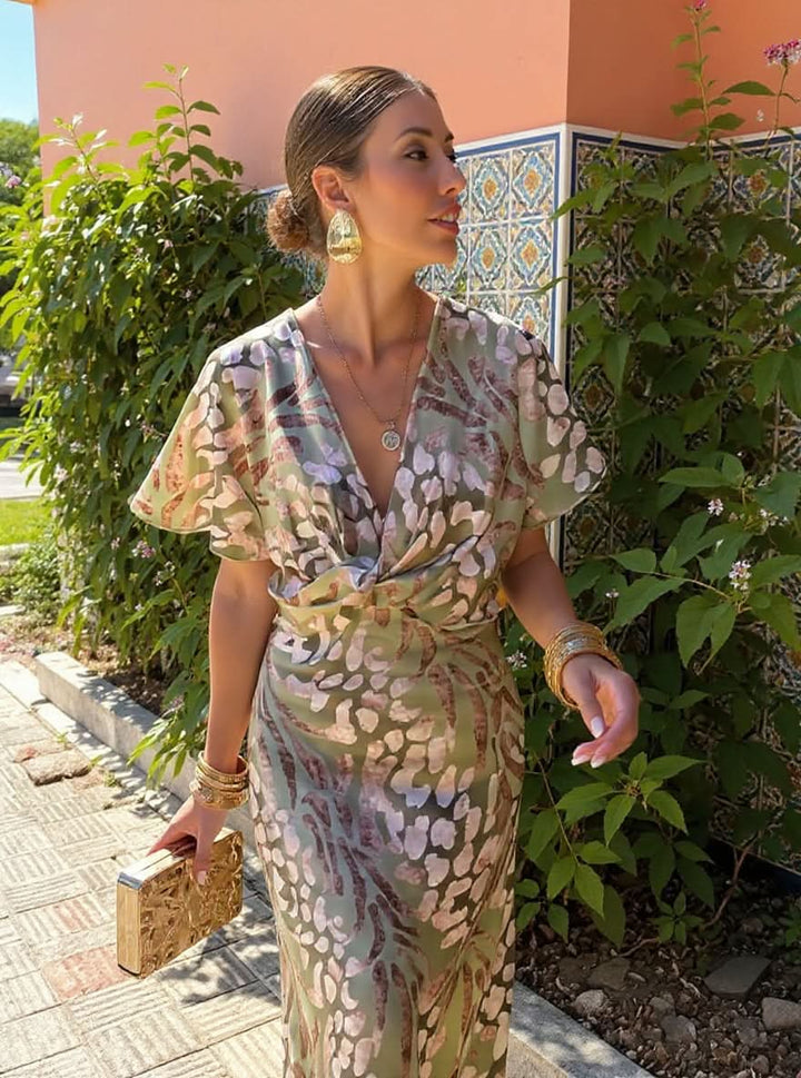 FLORENCE | COPPER MIDI DRESS