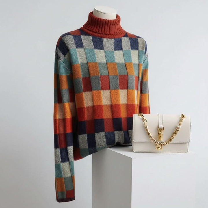 EMMA | CHECKED MERINO JUMPER